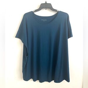 Universal Standard Tee Shirt Women’s 2X Boxy Relaxed Fit Blue Loungewear Casual